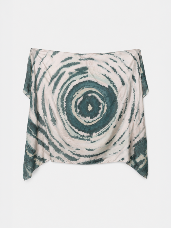 100% silk scarf “Terra & Materia”