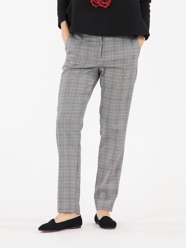Pantalone a sigaretta Principe di Galles