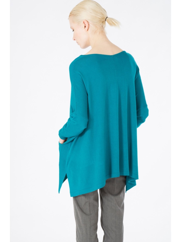 Maxi maglia con dettaglio coste