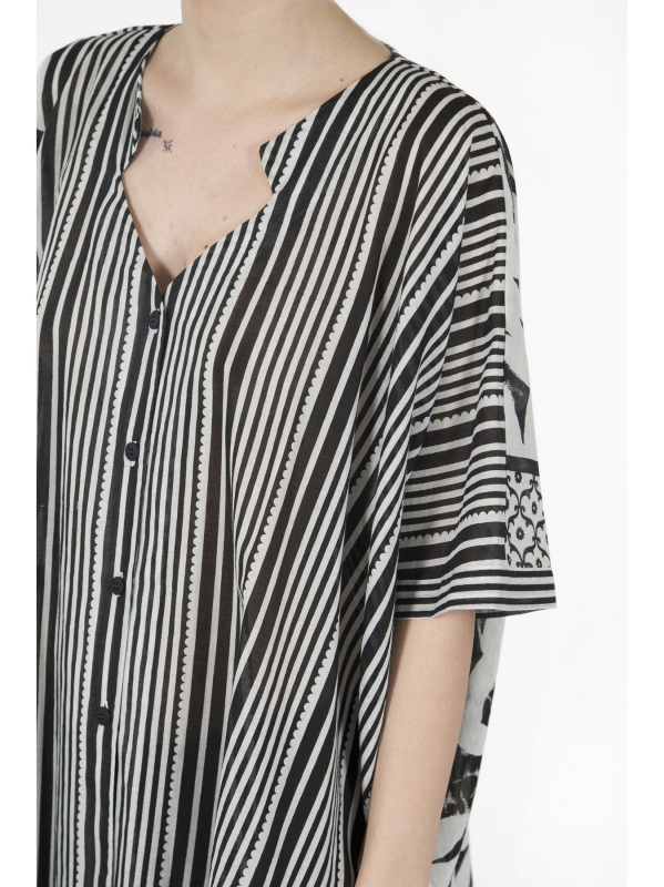 Camicia tonda senza collo
