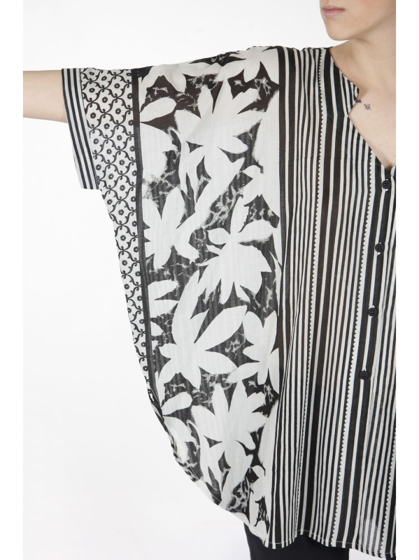 Camicia tonda senza collo