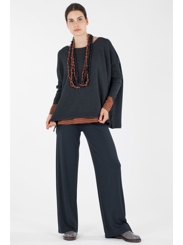Maxi maglia scatola con spacchetti