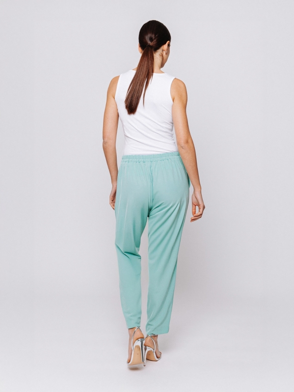 Pantalone dritto in cady fluido Twelve Months Martino Midali