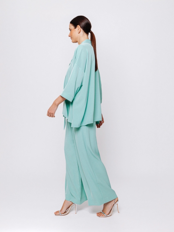 Camicia fluida con scollo a V in cady Twelve Months Martino Midali