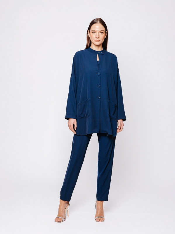 Twelve Months Martino Midali shirt jacket in flowing cady