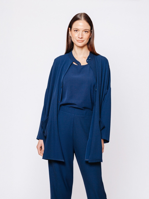 Twelve Months Martino Midali shirt jacket in flowing cady