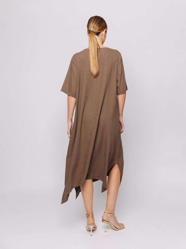 Abito oversize in lino