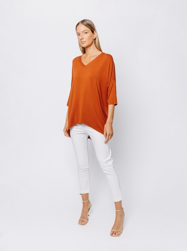 Maxi t-shirt in jersey