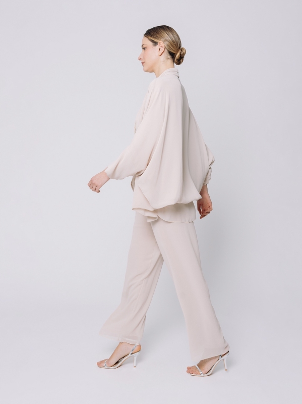 Giacca in chiffon fluido