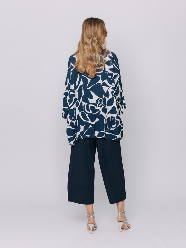 BLUE FOLIAGE Kimono Jacket