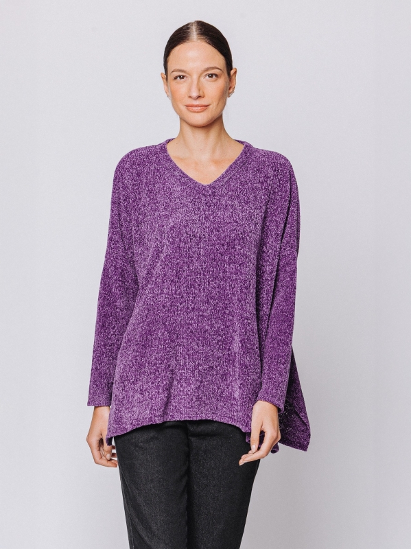 Maxi chenille box sweater