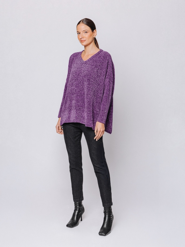 Maxi chenille box sweater