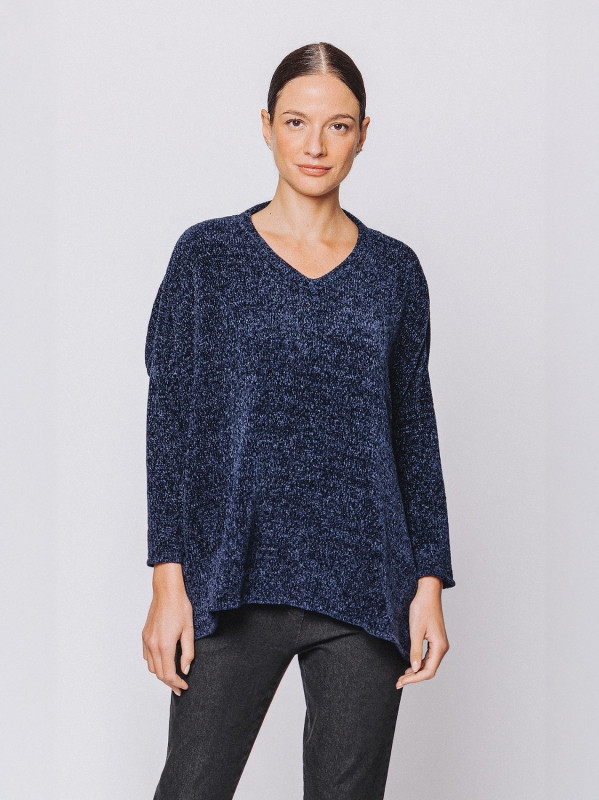 Maxi chenille box sweater