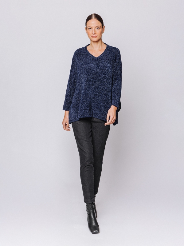 Maxi chenille box sweater