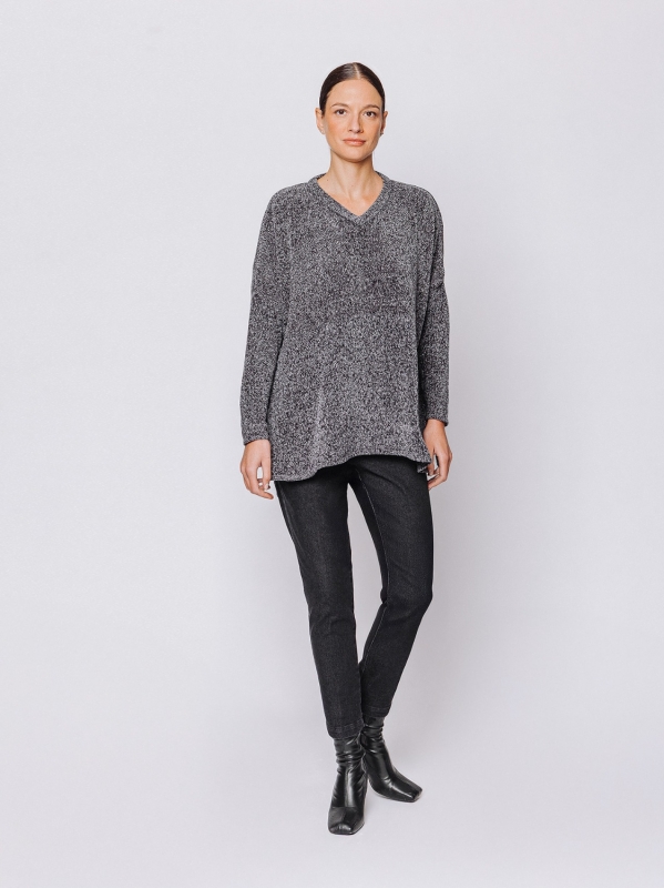 Maxi chenille box sweater