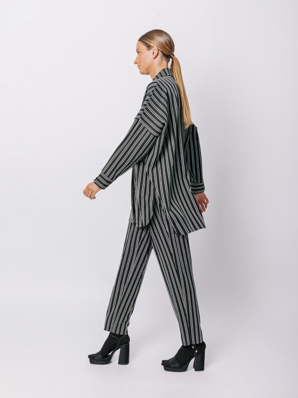 Giacca Camicia Gessata