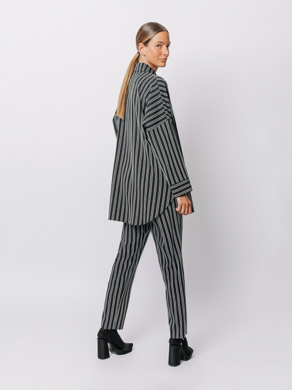 Giacca Camicia Gessata
