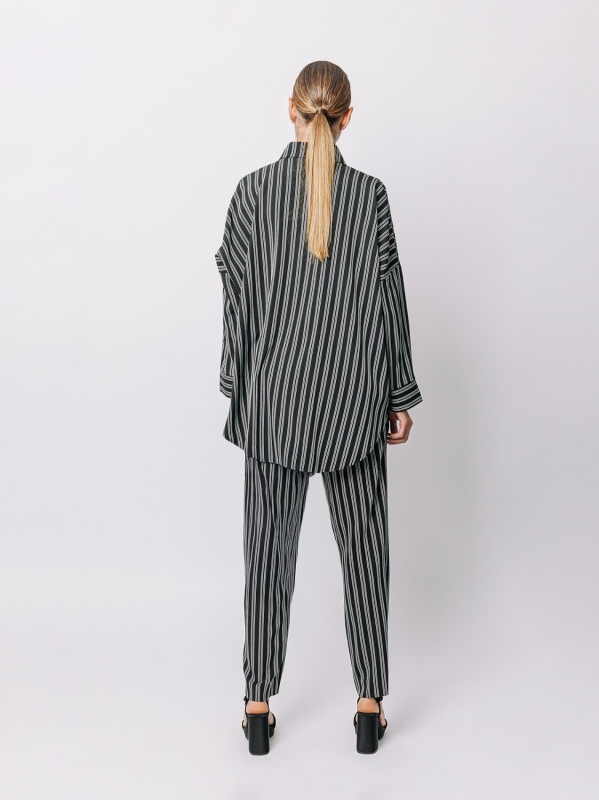Giacca Camicia Gessata