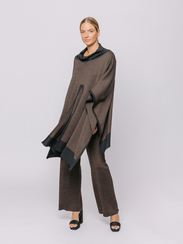 Poncho “Essenza Mélange”