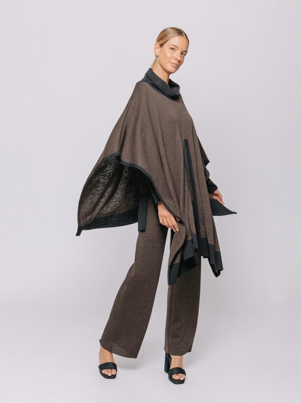 Poncho “Essenza Mélange”