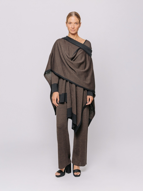 Poncho “Essenza Mélange”