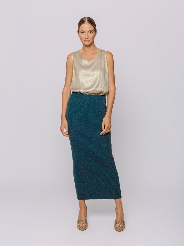 Merino wool skirt