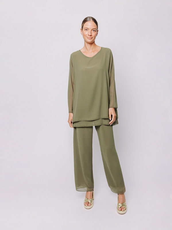Blusa in chiffon