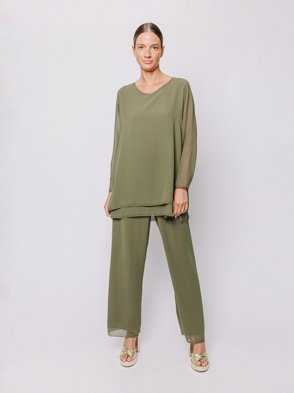 Blusa in chiffon