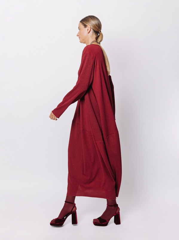 Egg-Shape-Kleid aus geprägtem Stoff