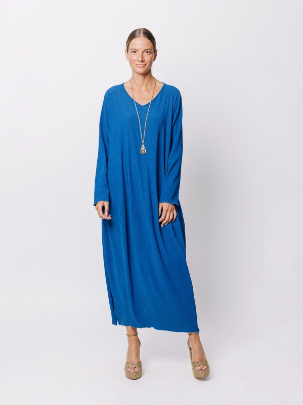 Egg-Shape-Kleid aus geprägtem Stoff