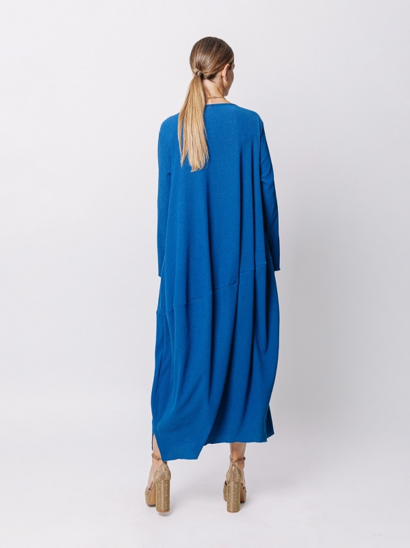 Egg-Shape-Kleid aus geprägtem Stoff