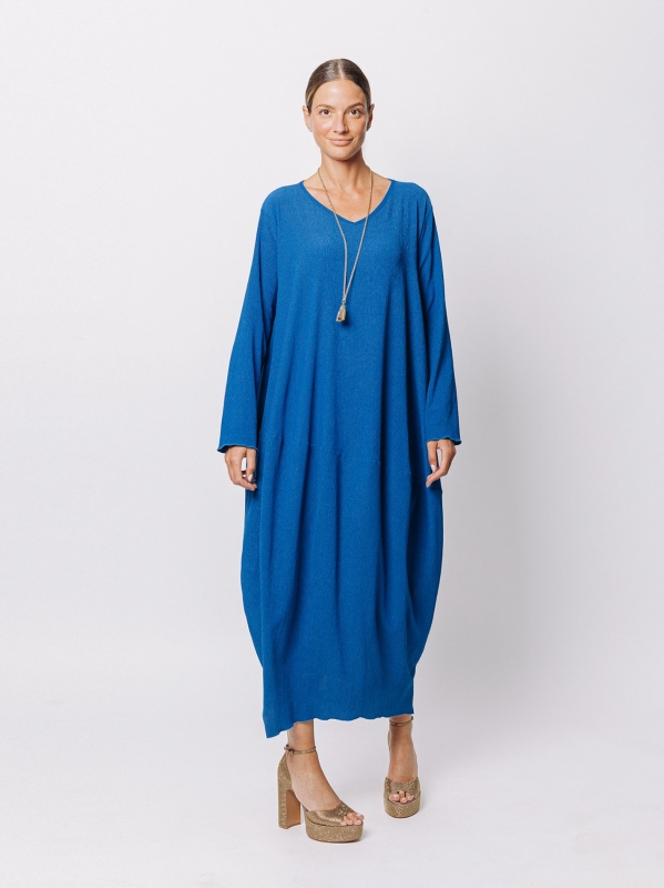 Egg-Shape-Kleid aus geprägtem Stoff