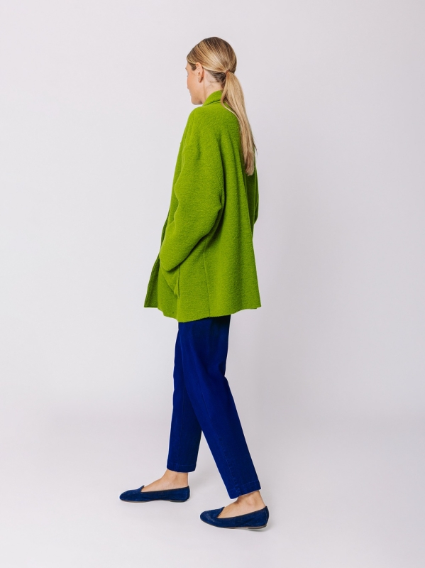 Giacca in lana cotta