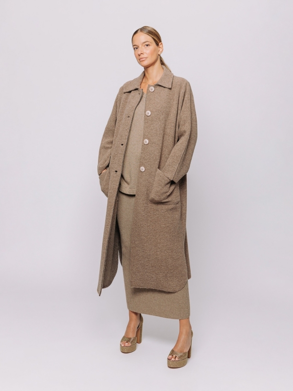 Spolverino in lana cotta