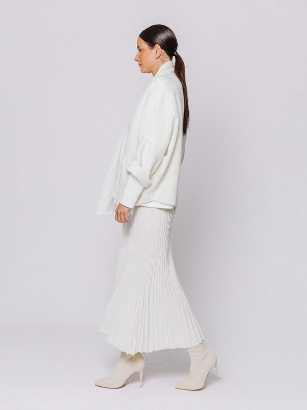 Giacca in lana cotta