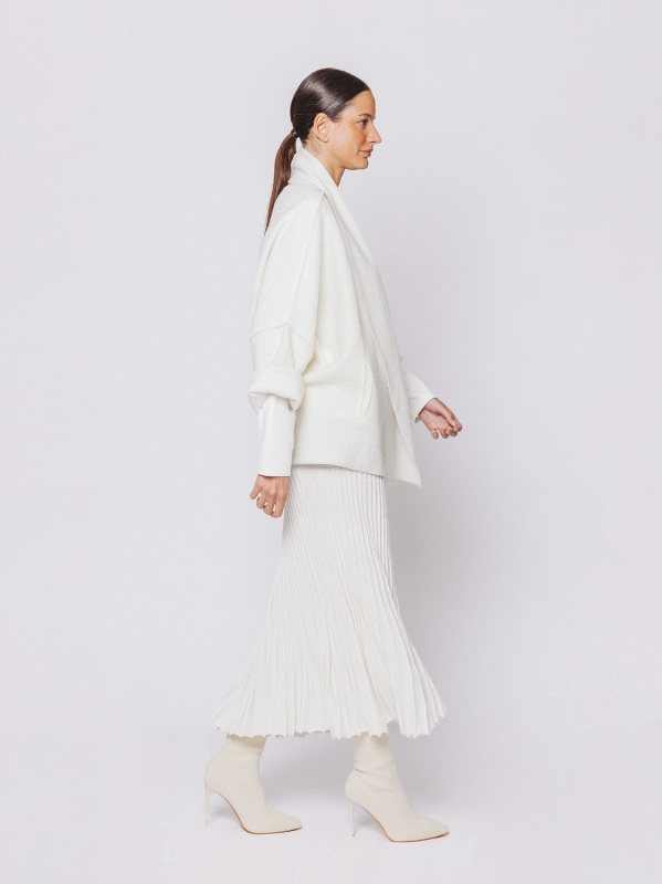 Giacca in lana cotta