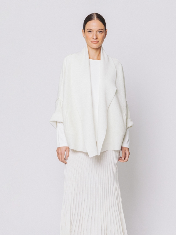 Giacca in lana cotta