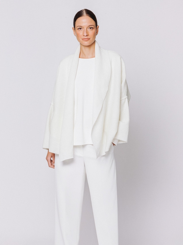 Giacca in lana cotta