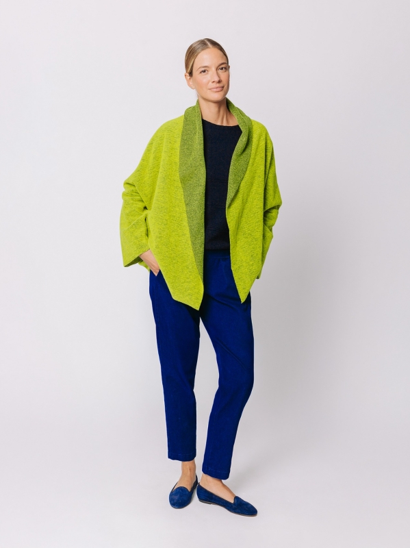 Giacca in lana cotta