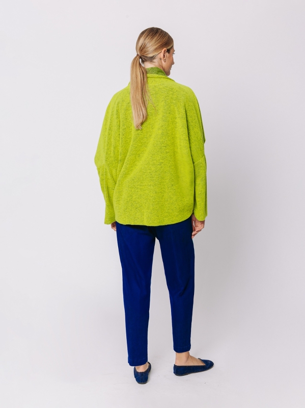 Giacca in lana cotta