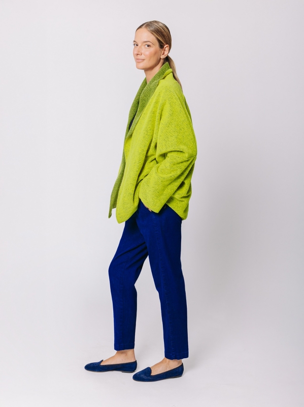 Giacca in lana cotta