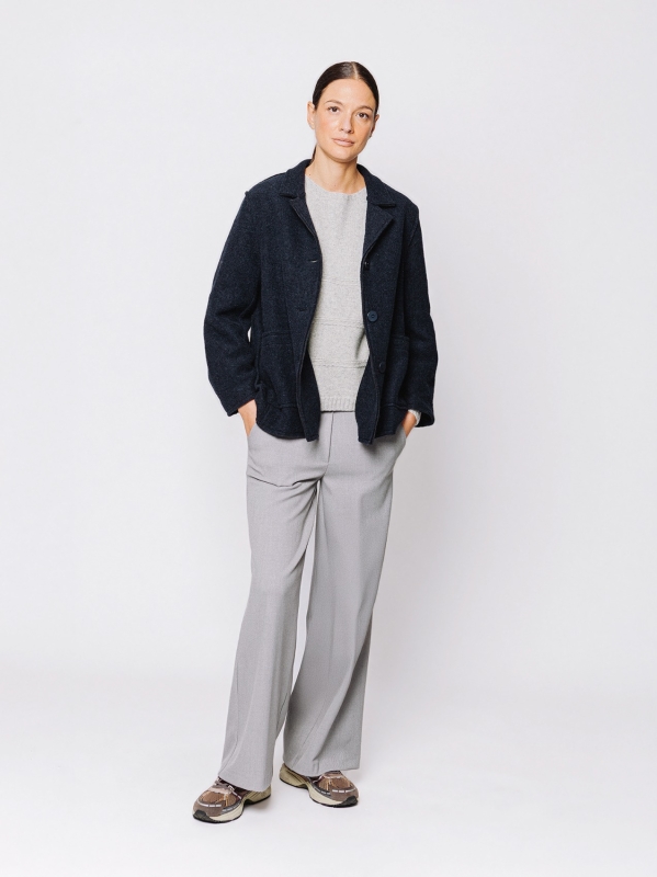 Giacca in lana cotta