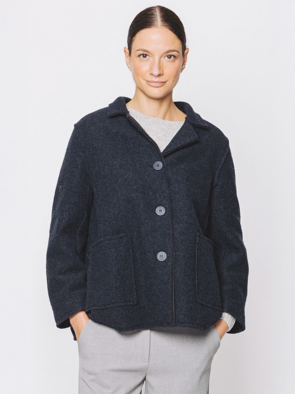 Giacca in lana cotta