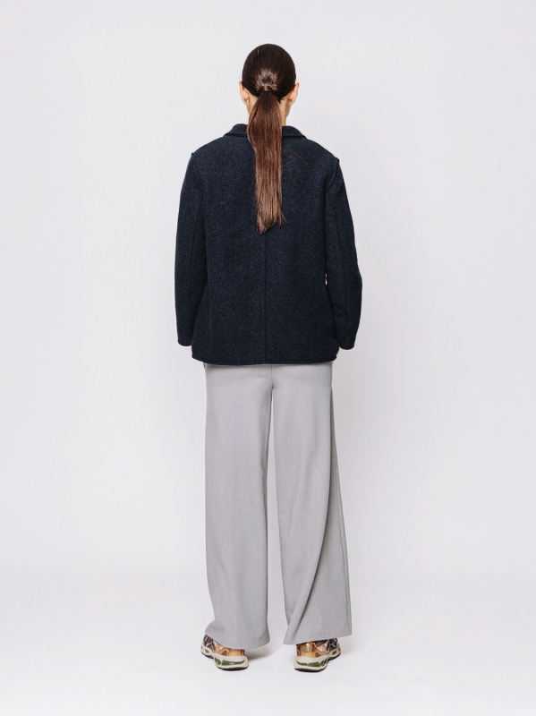 Giacca in lana cotta