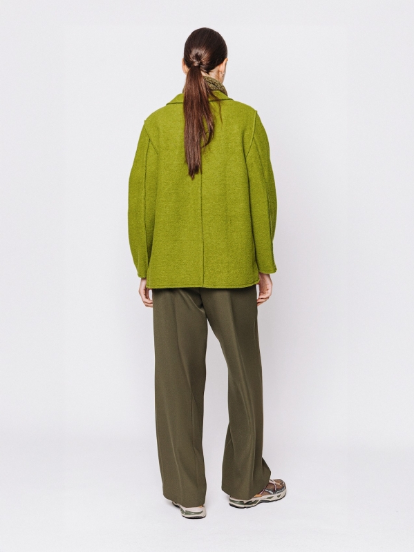 Giacca in lana cotta