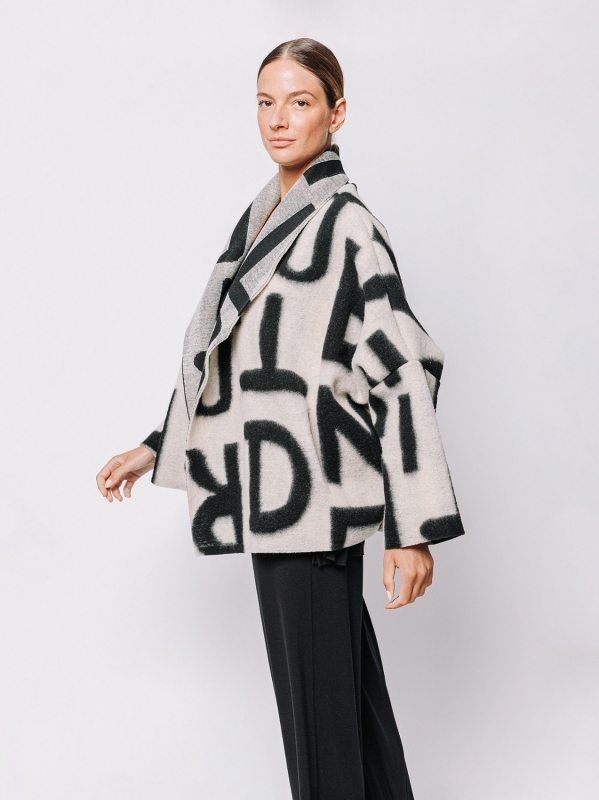 Oversized jacket #LETTERING