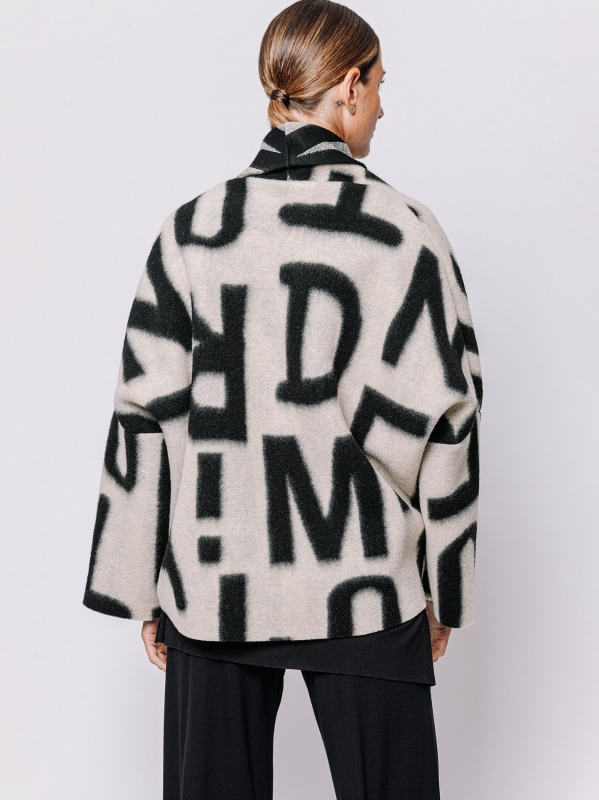Oversized jacket #LETTERING