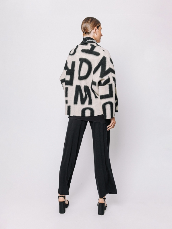 Oversized jacket #LETTERING