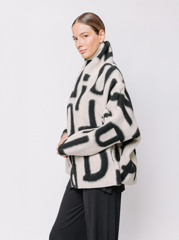 Oversized jacket #LETTERING