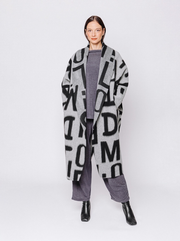 Maxi cardigan #LETTERING